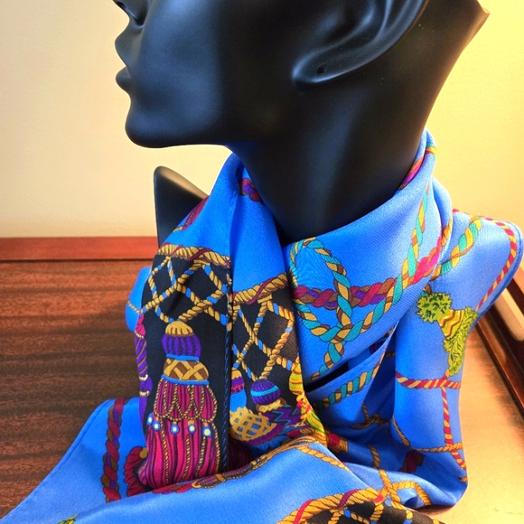 Two Colorful Rectangle Scarfs, Vivid Colors